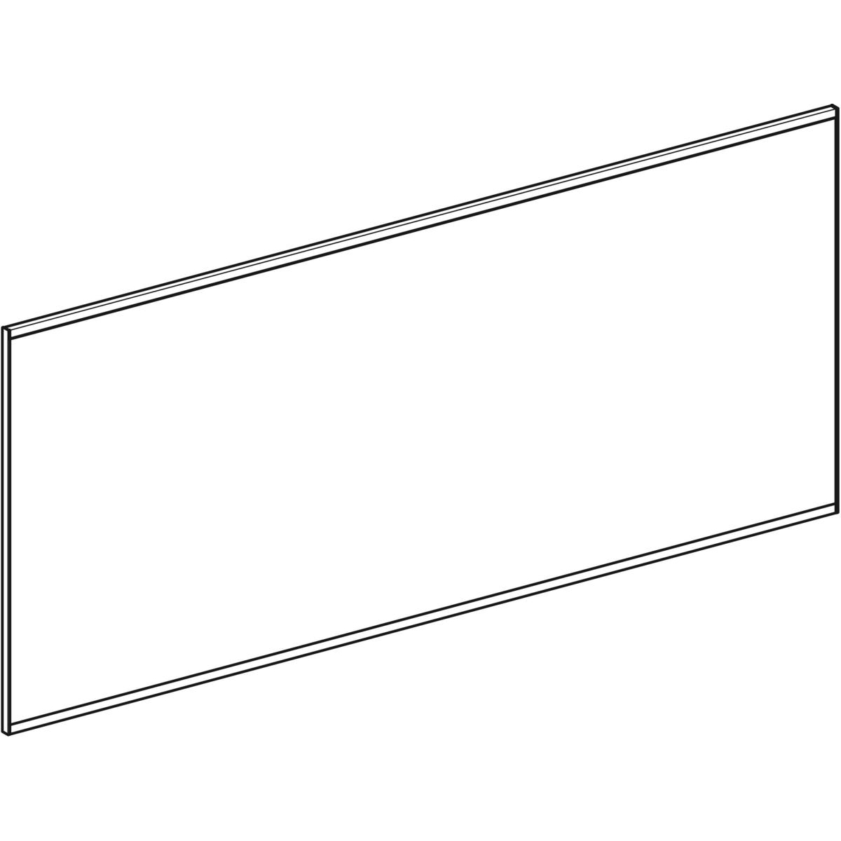 Geberit Option spiegel met verlichting en verwarming 160x70cm zwart