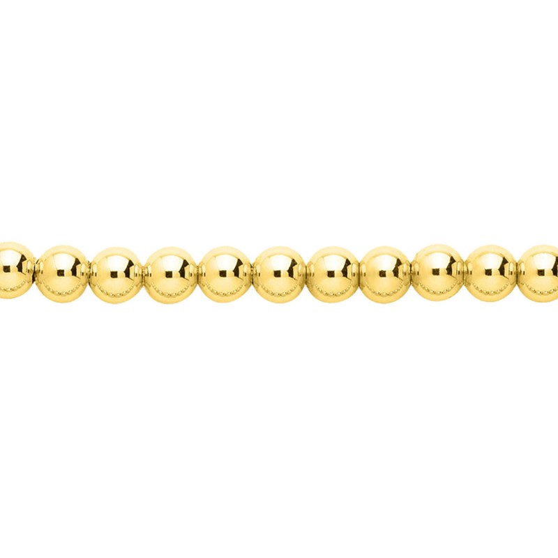 Bracelet Femme 18 cm - Boule - Or 18 Carats - Largeur 7 mm