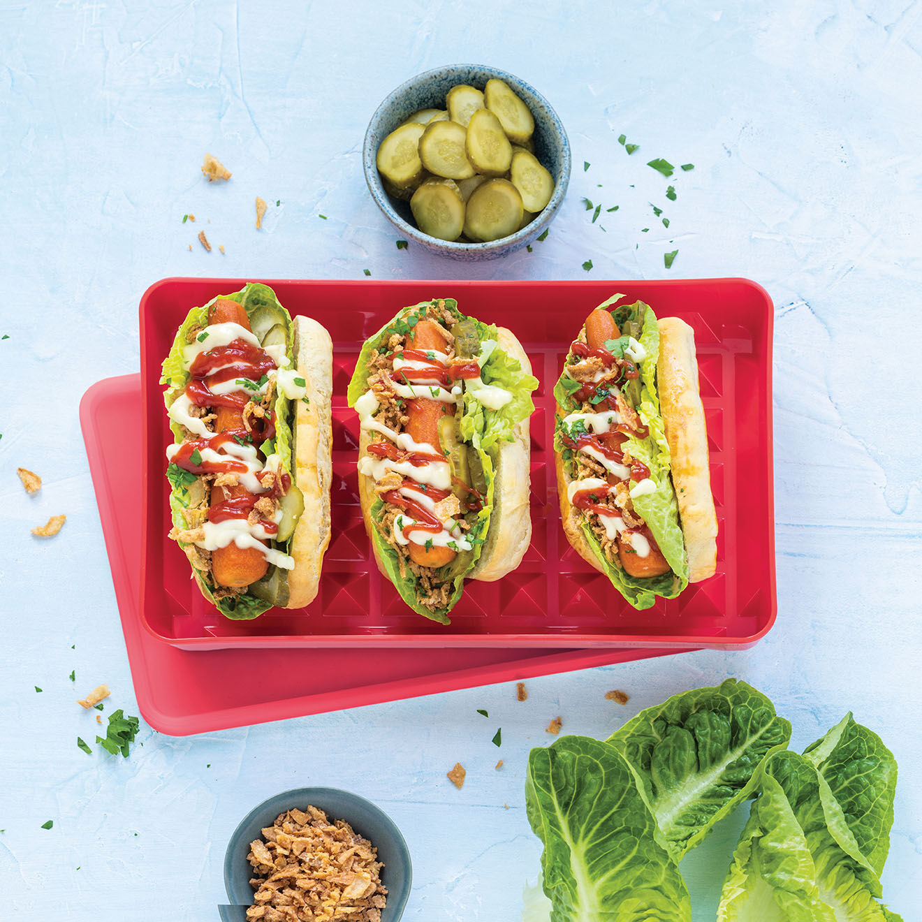 Tupperware Boite de conservation pour Hot Dog rose - 610 ml