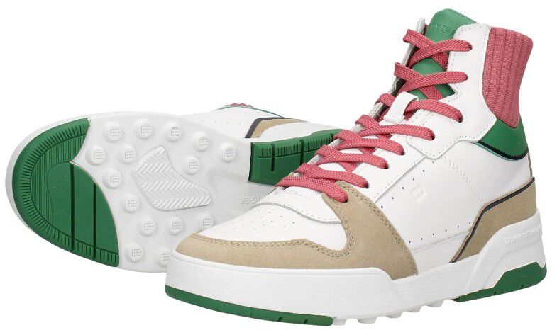 Tommy Hilfiger High Cut Seasonal Basket Sneaker wit