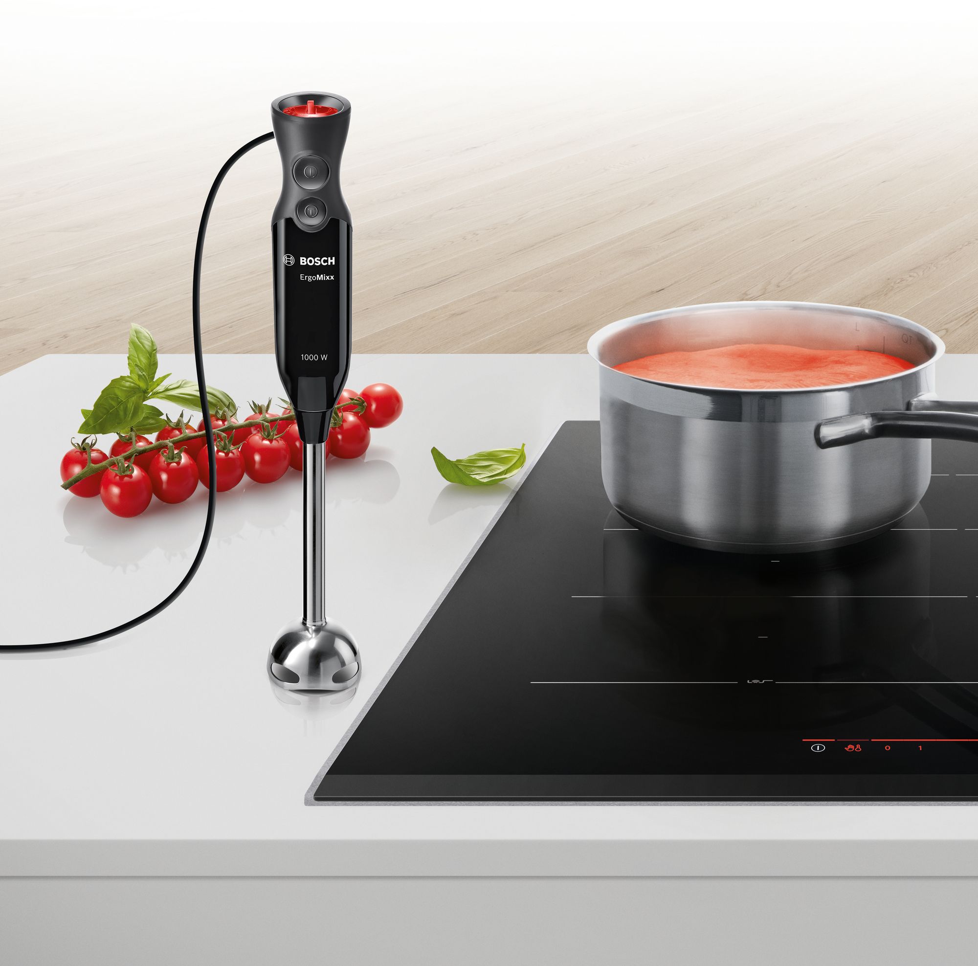 Batedeira de mão ErgoMixx 1000W, preta/antracite MS61B6150