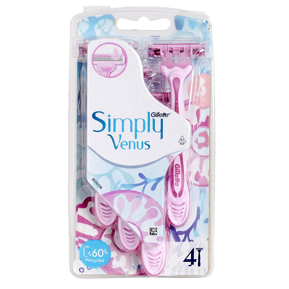 Rasoir jetable Femme Simply Venus Gillette® x4