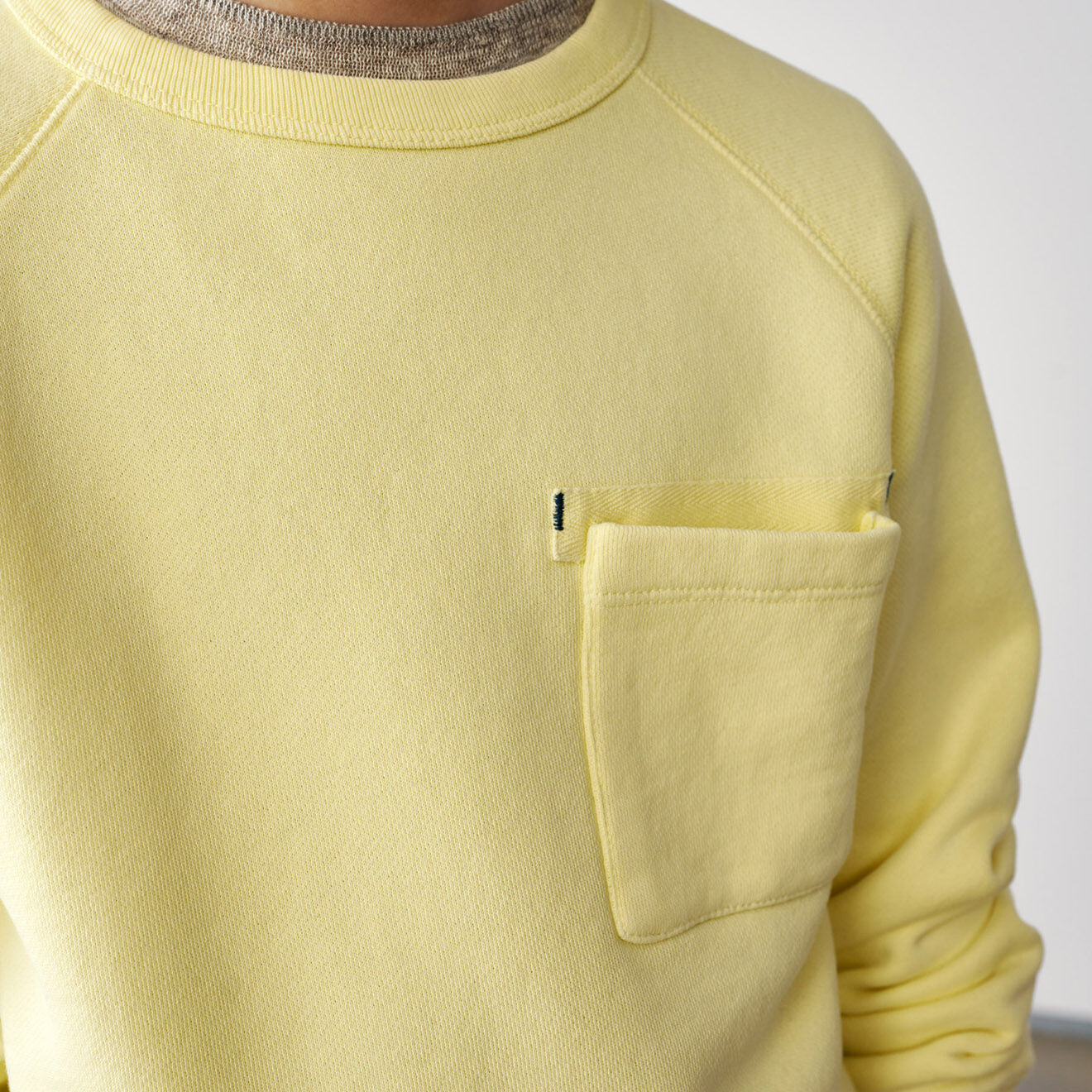 Bellerose Sweat 100% Coton biologique Fiuk jaune pâle