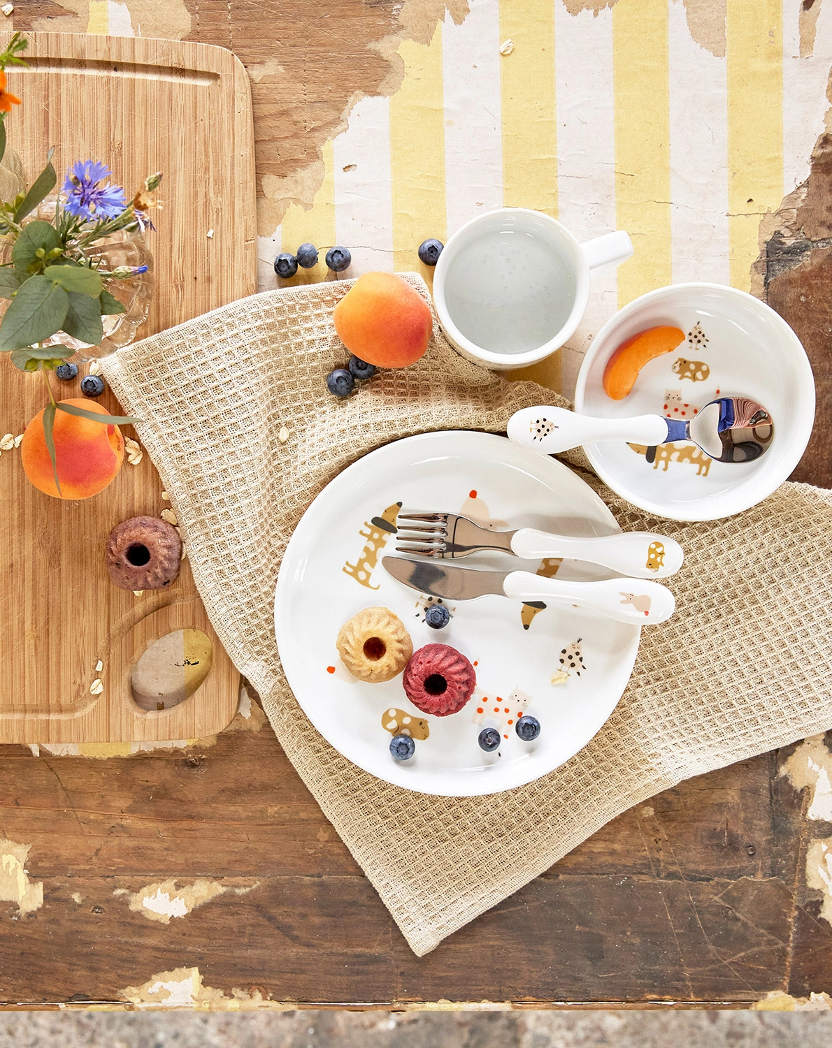 Geschirr-Set LITTLE MATEYS 3-teilig in spicy orange