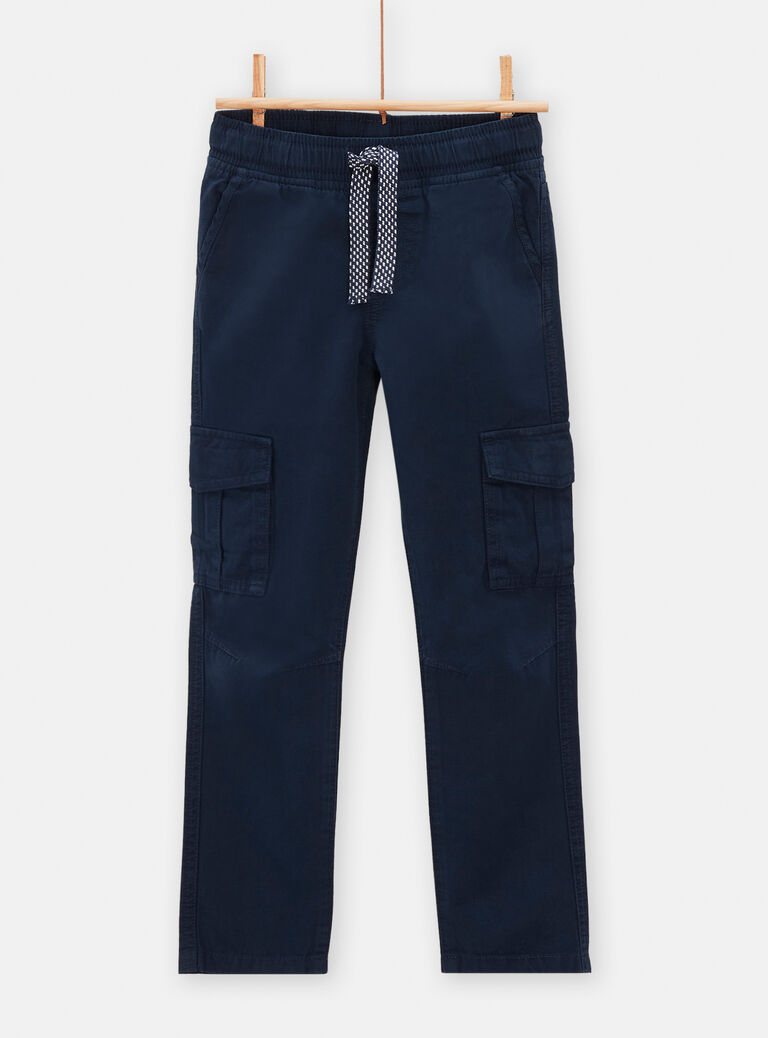Pantalon bleu cargo pour garçon
