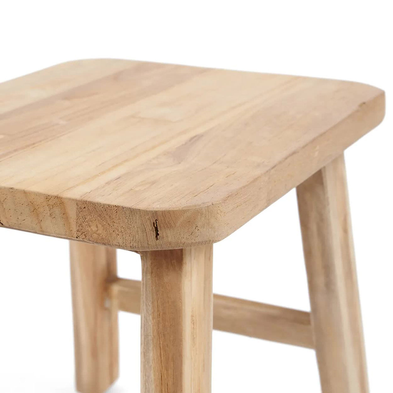 Bazar Bizar Tabouret Quincy naturelle - 40x30x34 cm
