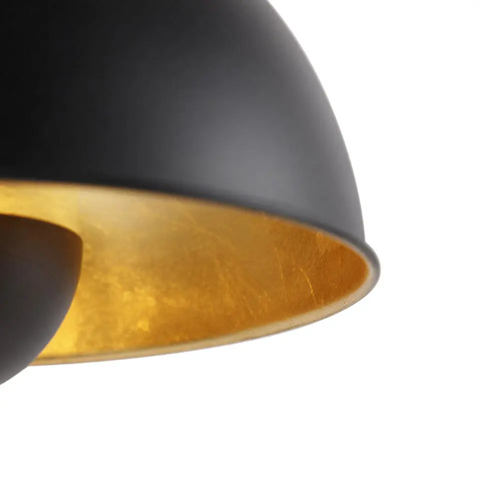 Qazqa tafellampen magnax zwart e27