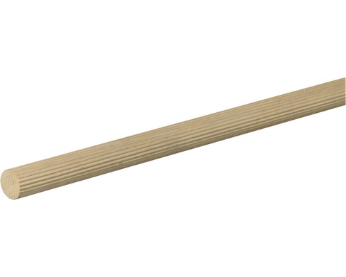 Ronde beukenhouten staaf, geribbeld ruw Ø 20 mm L: 1000 mm