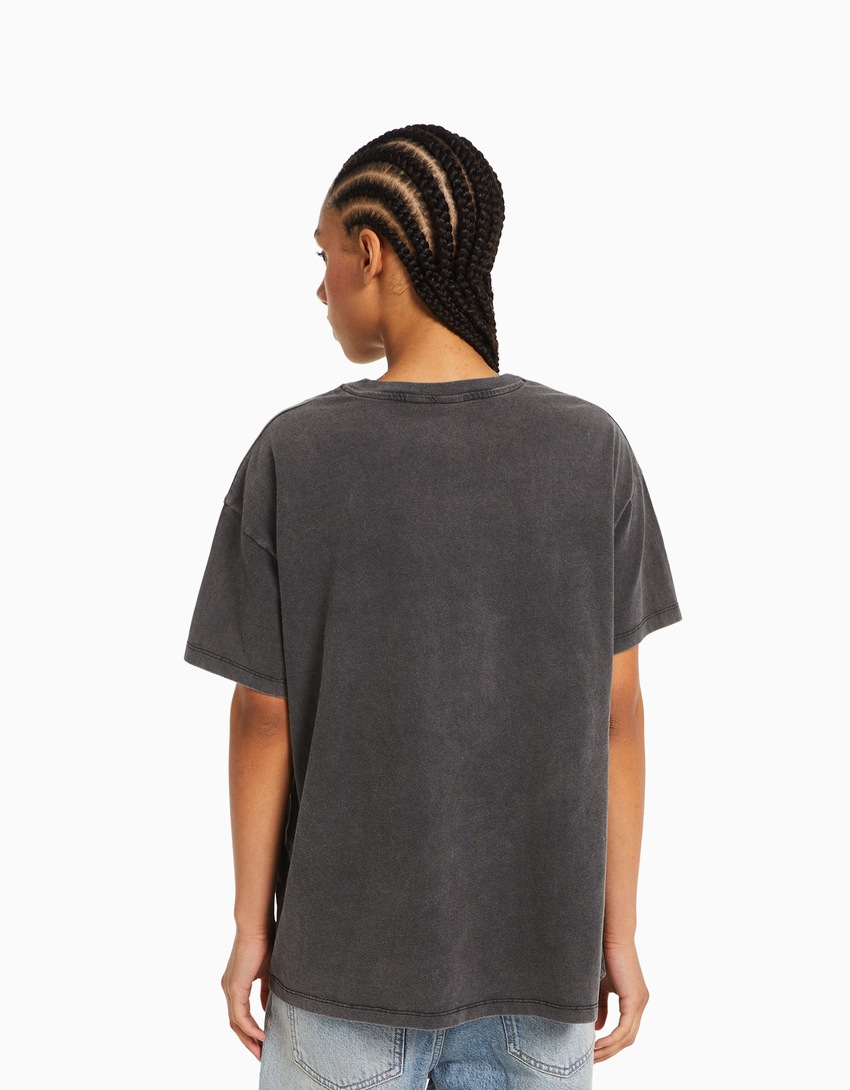 Camiseta de manga curta com estampa dos Rolling Stones