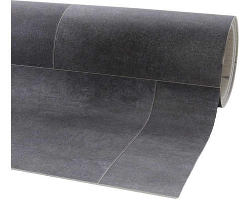 PVC vloer Miami tegellook bruingrijs 200 cm breed (per meter verkocht)