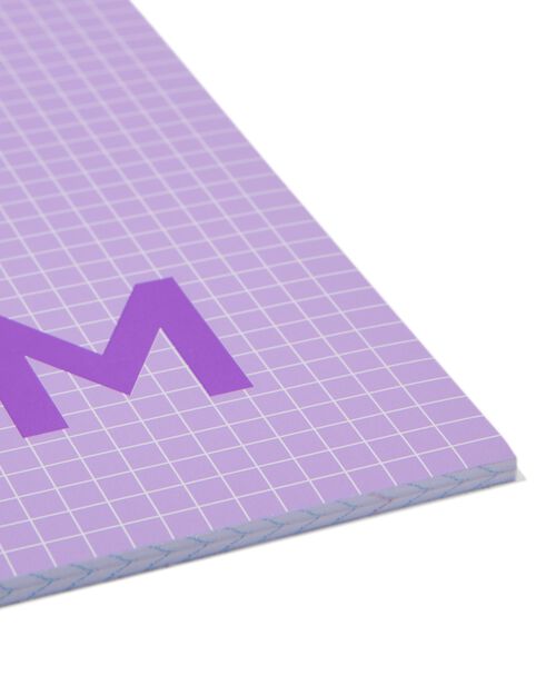 3 cahiers lilas format A4 - à carreaux 5mm