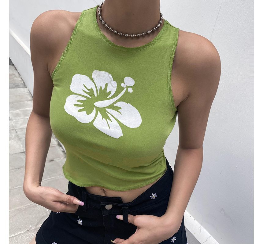 Sosana - Tanktop met bloemenprint