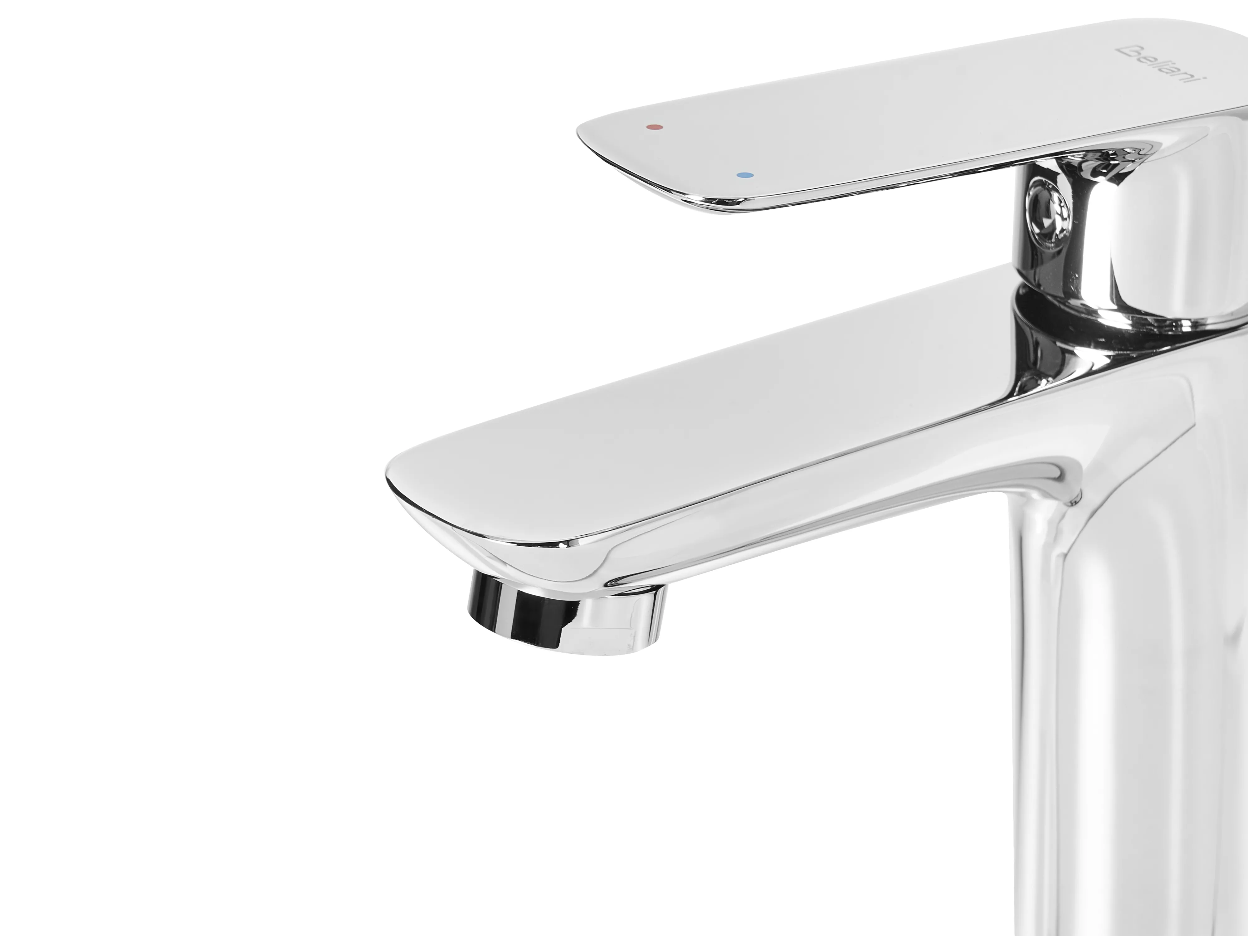 Hoge wastafelmengkraan CHIMBOTE Messing Zilver