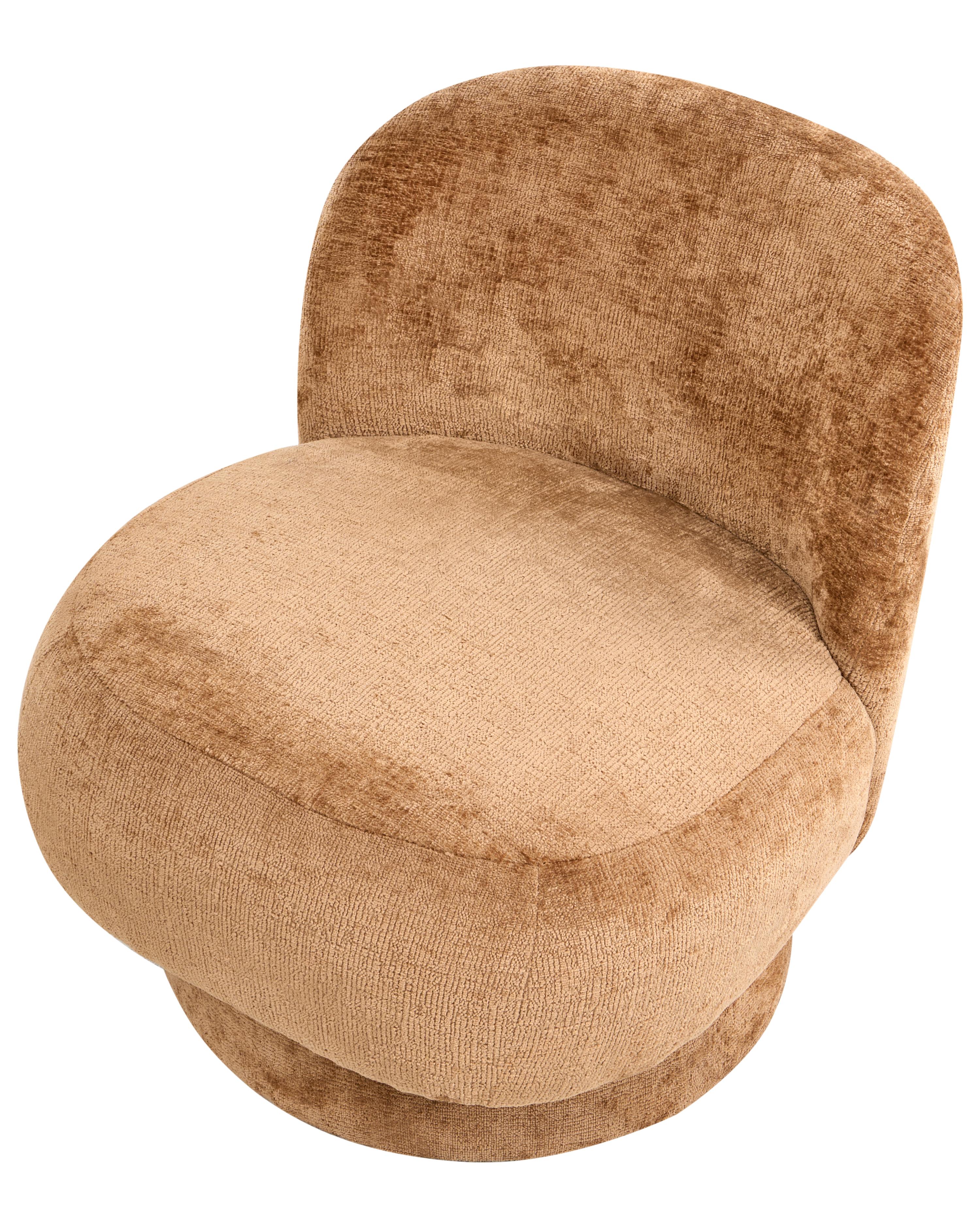 Draaifauteuil AYLO Chenille Goudbruin