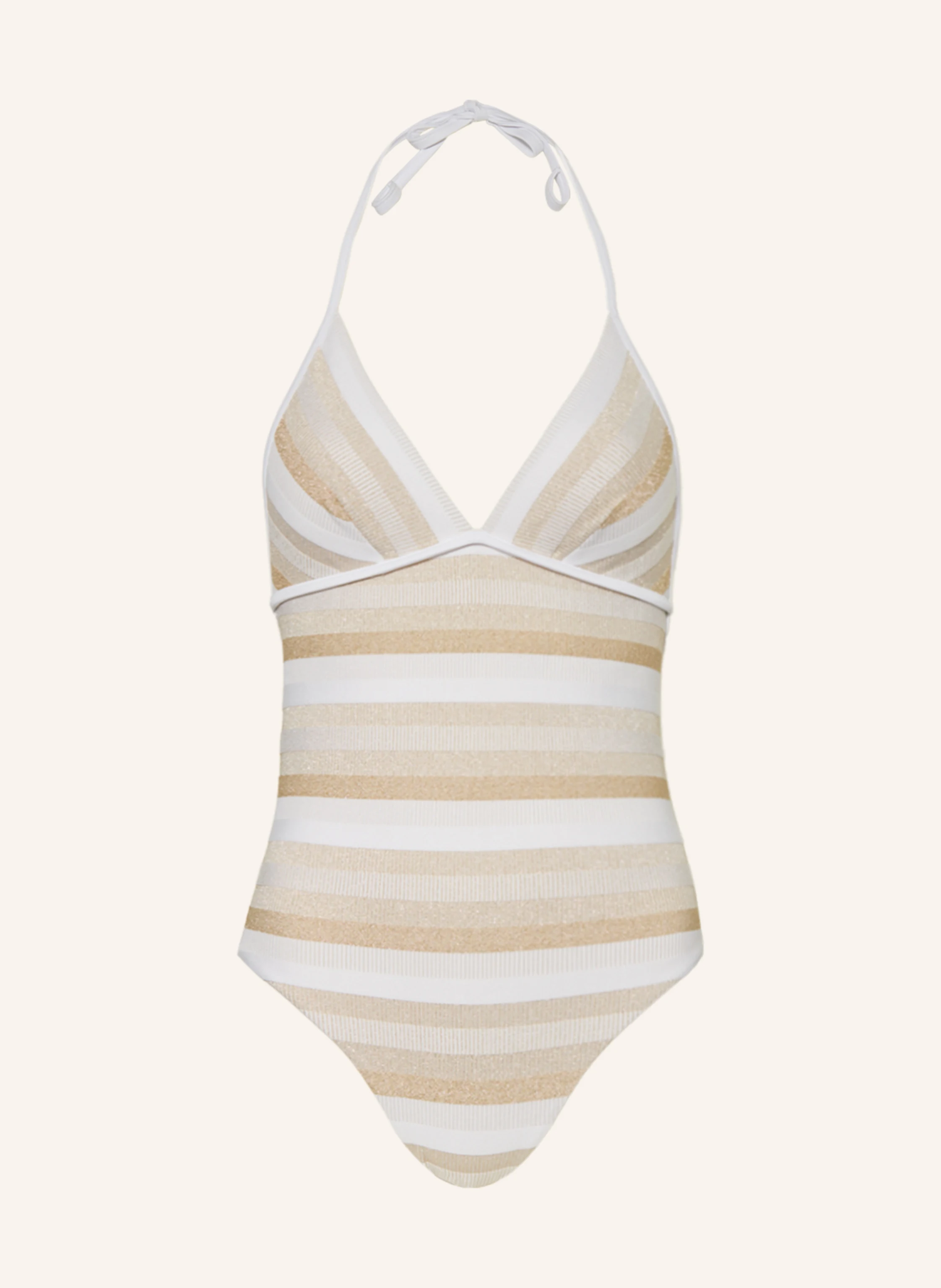 Max Mara BEACHWEAR Neckholder-Badeanzug CARINA mit Glitzergarn