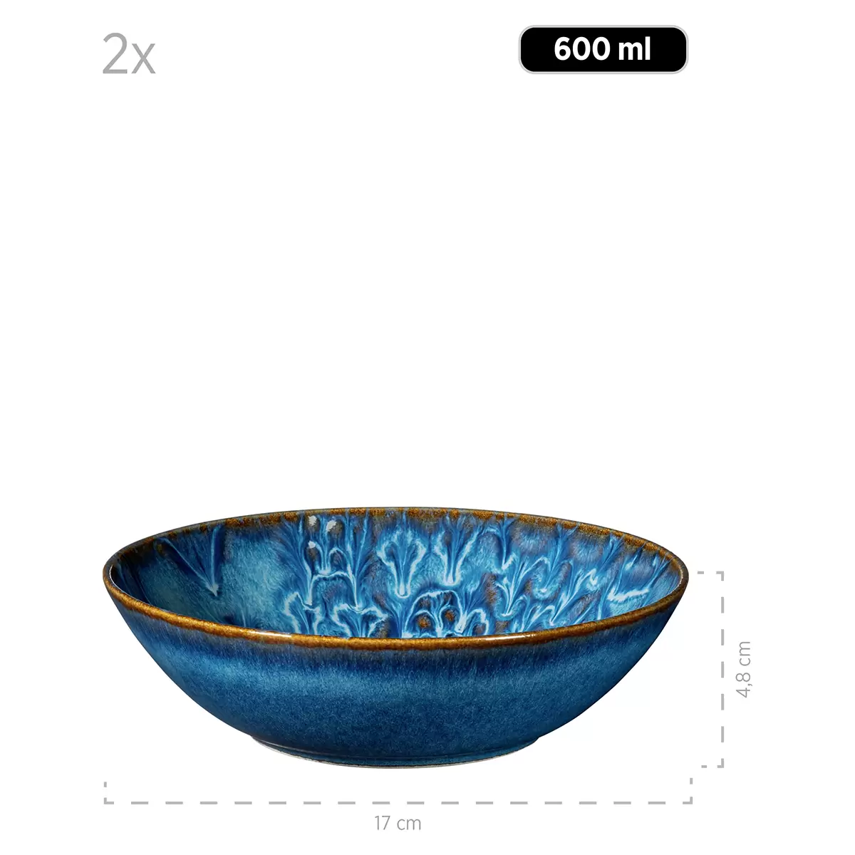 Kombiservice 8tlg. TRAD. TILES BLAU Blau