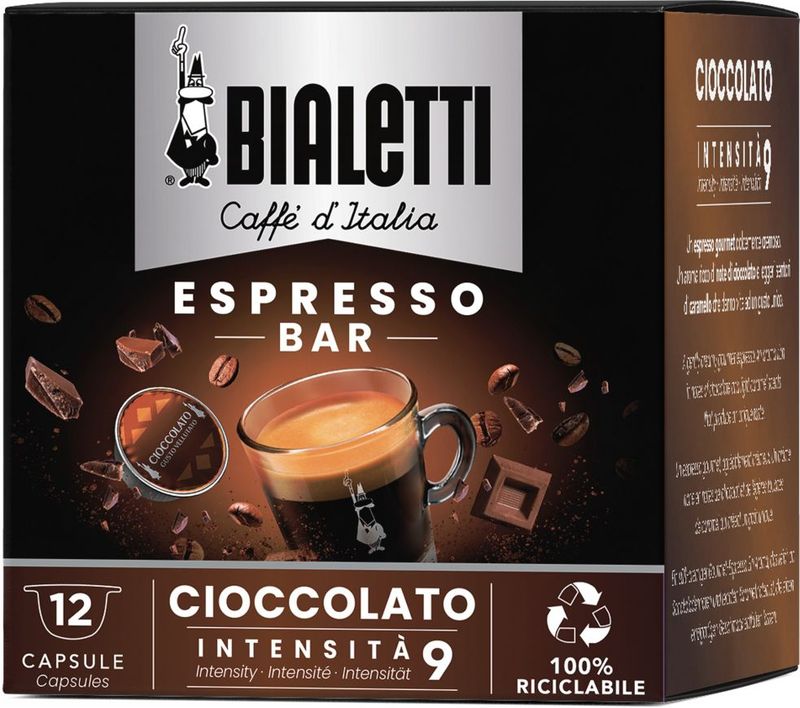 Capsules CHOCOLATE voor het Bialetti-Systeem - 12 stuks