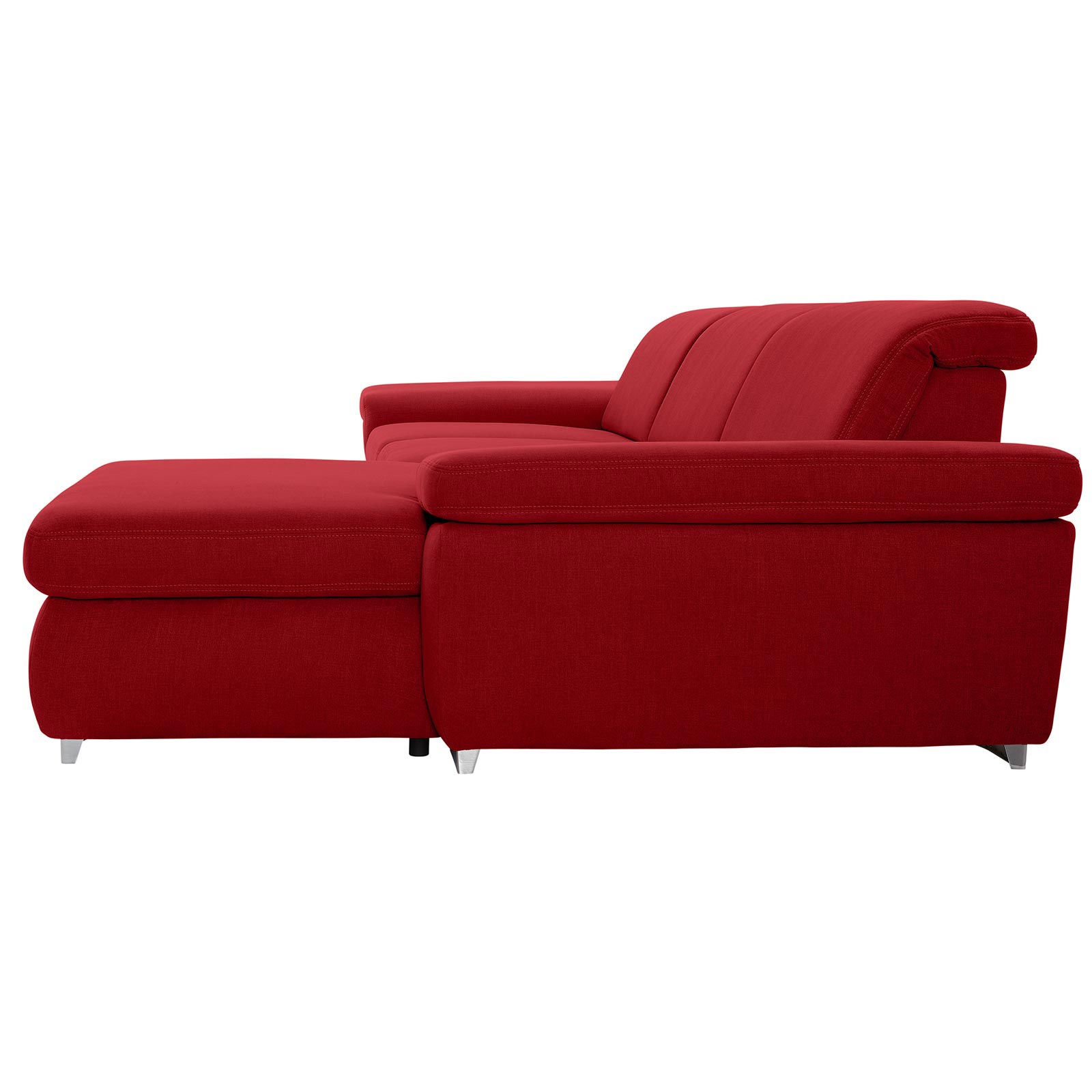 polsterpower Boxspringsofa - Miro bordeaux - Basismodell - Recamiere rechts