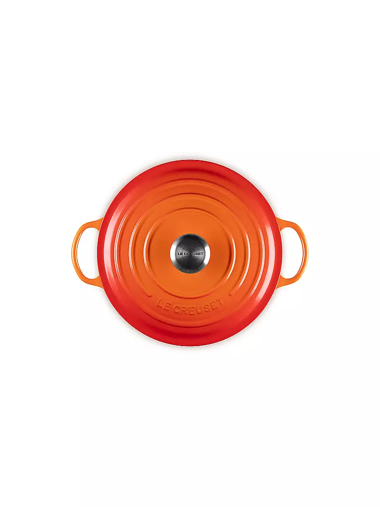 LE CREUSET Kochtopf 26cm LA MARMITE SIGNATURE Ofenrot  orange
