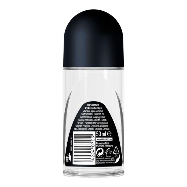 NIVEA MEN Black & White Invisible Original Deodorant Roller 50 ML