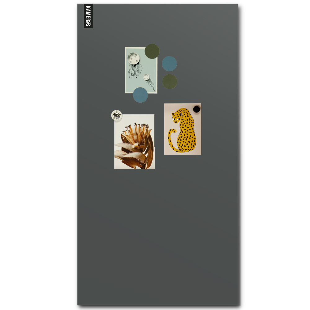 Magneetbord mat – krijtbord donkergrijs 60x150 cm
