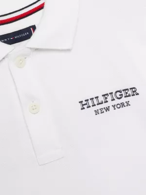 Polo regular Hilfiger Monotype com logo nas costas
