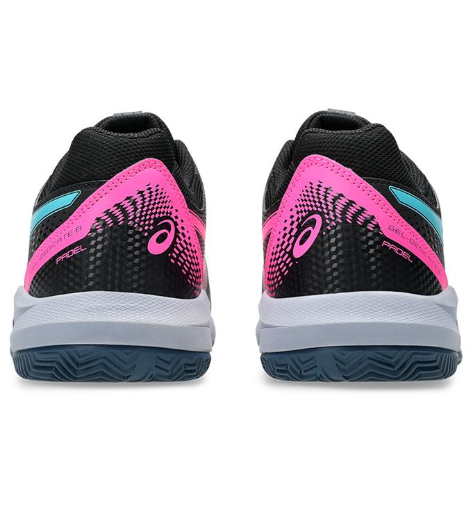 ASICS GEL-DEDICATE 8 PADEL 1041A414 BLACK-ENERGY-AQUA