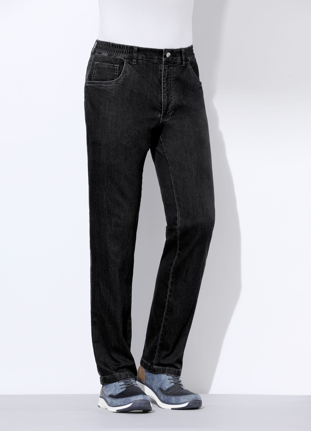 Jeans mit Gummibund in 3 Farben