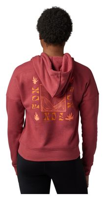 Sweat à Capuche Fox Hinkley DWR Femme Scar Rouge