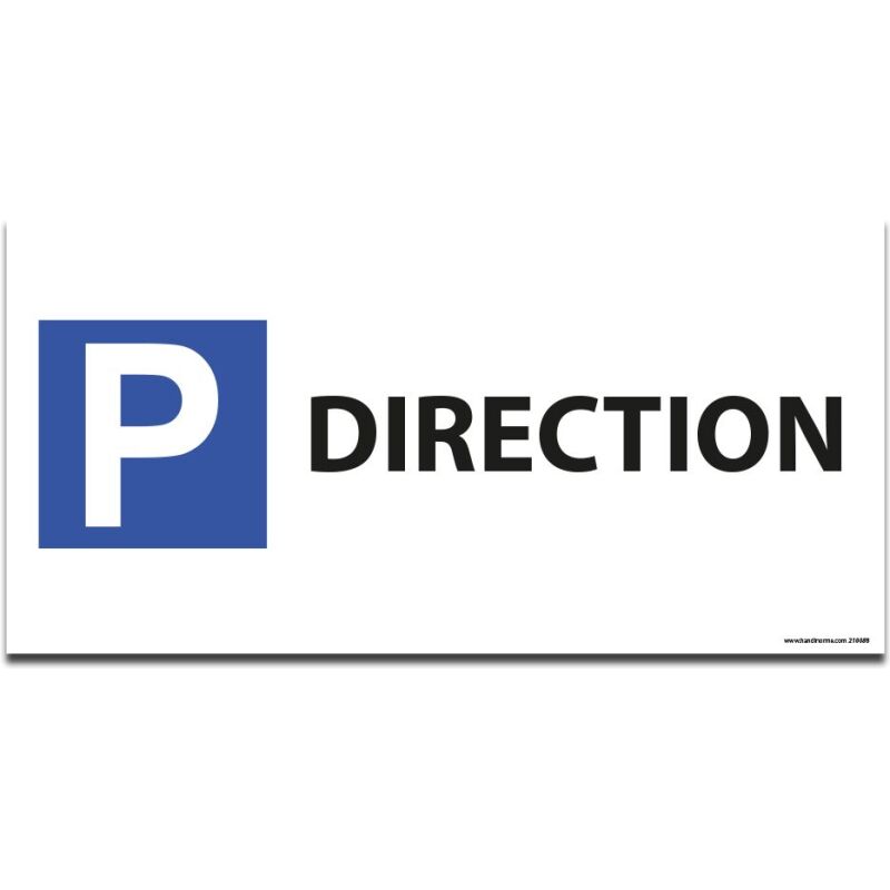 Panneau Parking en aluminium - P DIRECTION