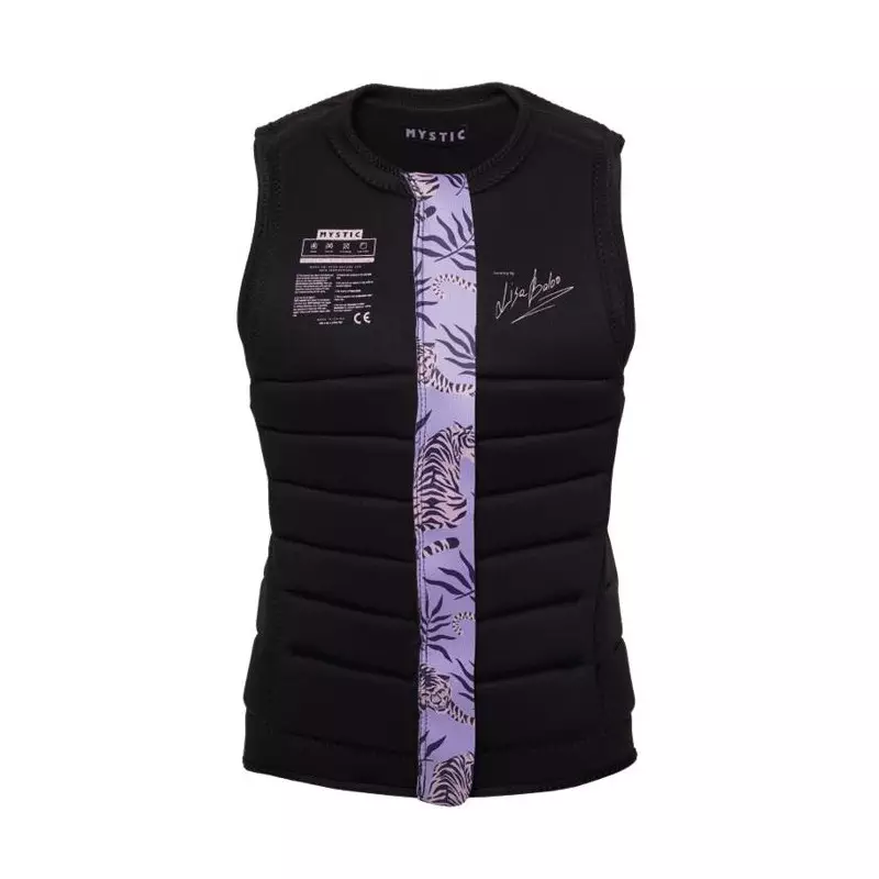 Gilet impact femme MYSTIC Zodiac Frontzip Wake Black / Purple