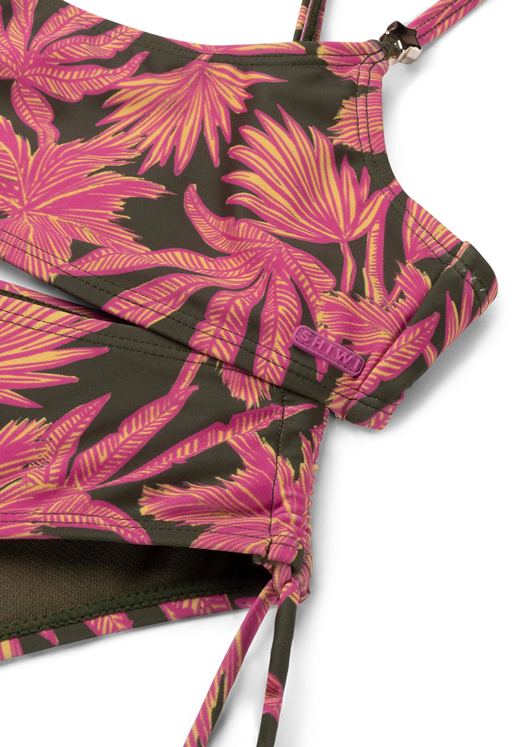 Shiwi crop bikini Liv groen/roze