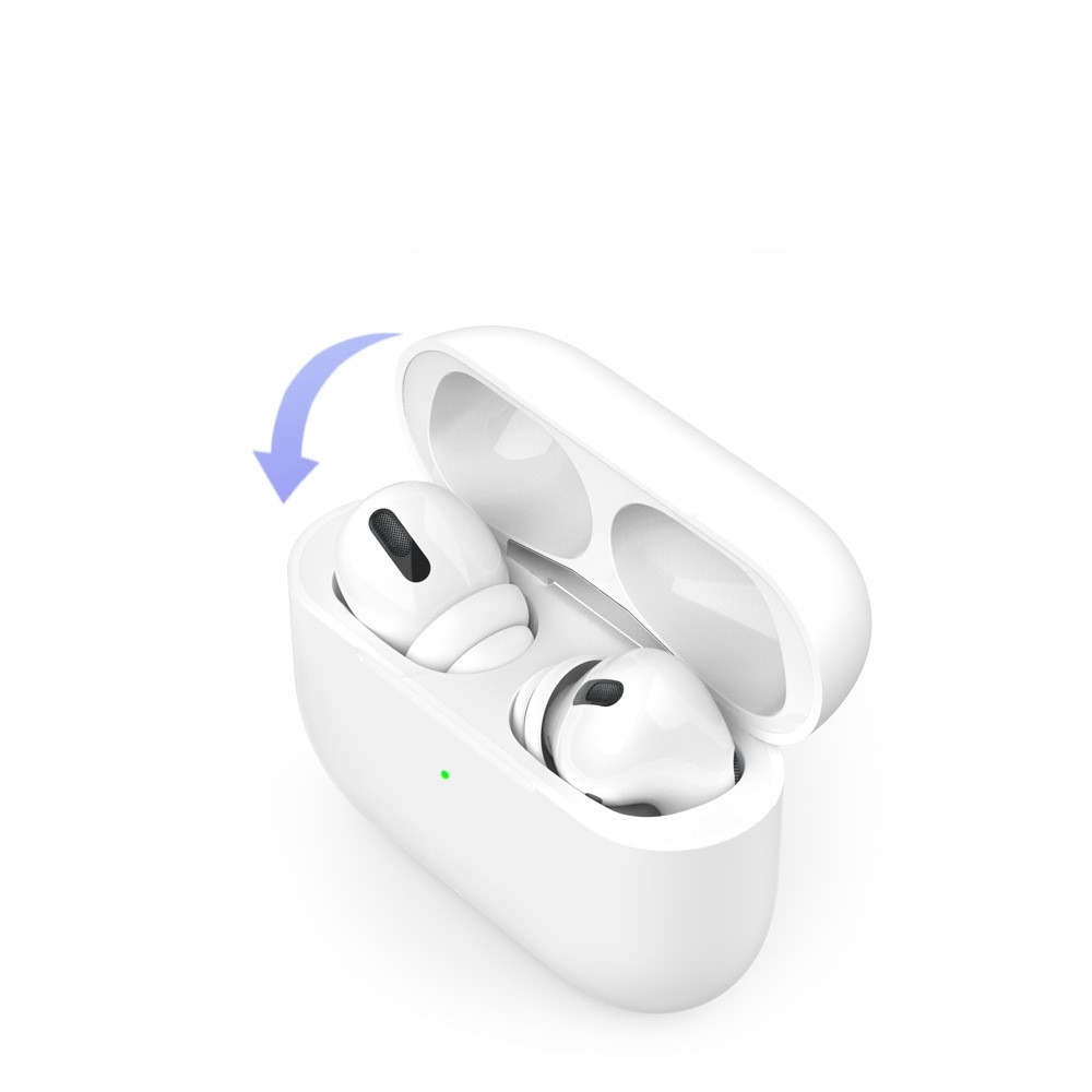(4-tlg. Set) Gr. S Silikon Airpods Pro / Pro 2 Ohrpolster Rutschfeste Eartips - Weiss