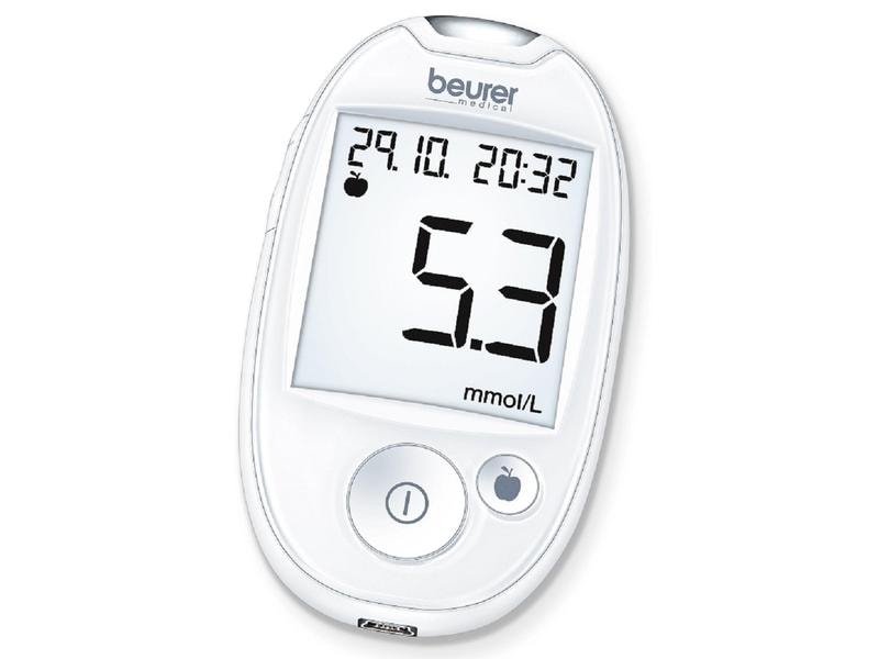 Beurer Blutzuckermessgerät GL 44 Blutzuckermessgerät mit USB-Kabel und Health-Manager Software