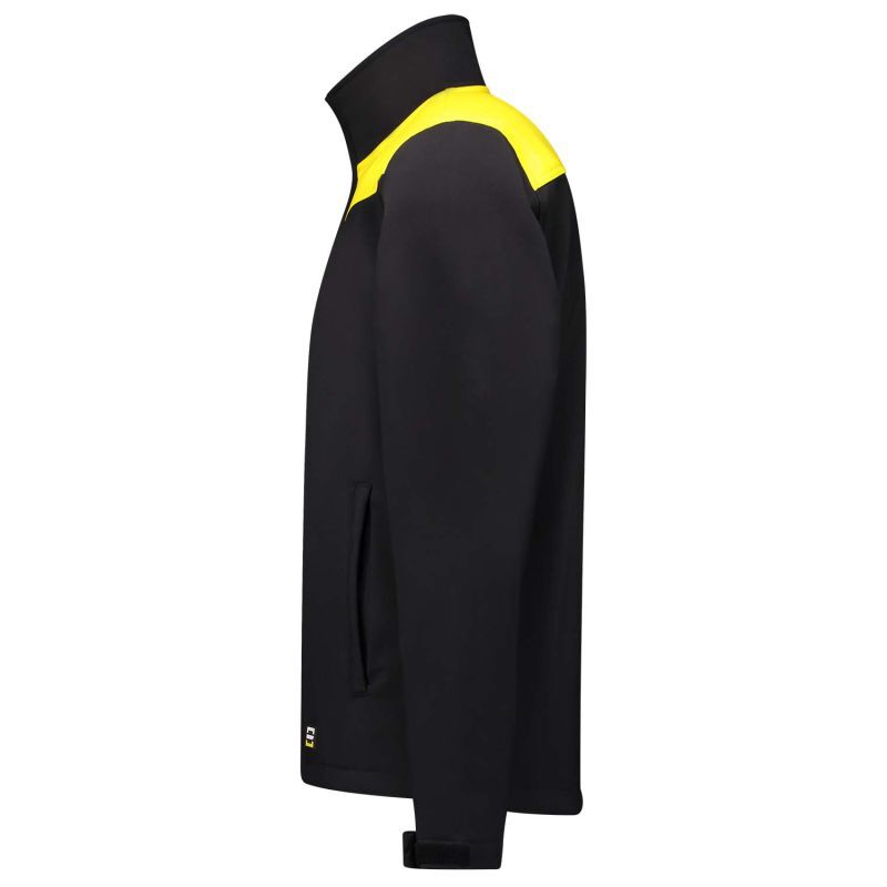 Tricorp Bicolor 402021 - Softshell jas - Zwart Geel - 3XL