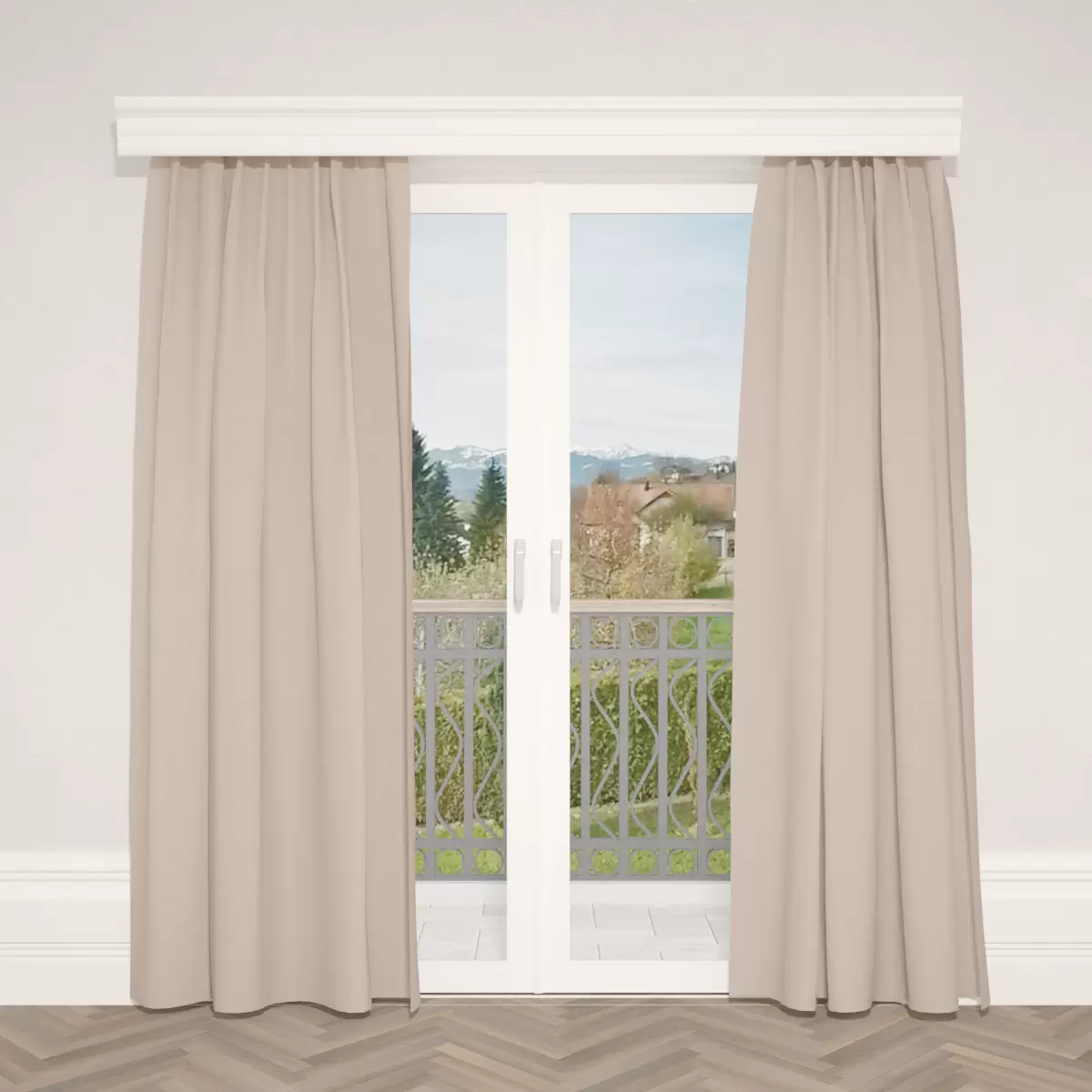 Verdunkelungsvorhang Nature CS beige,braun