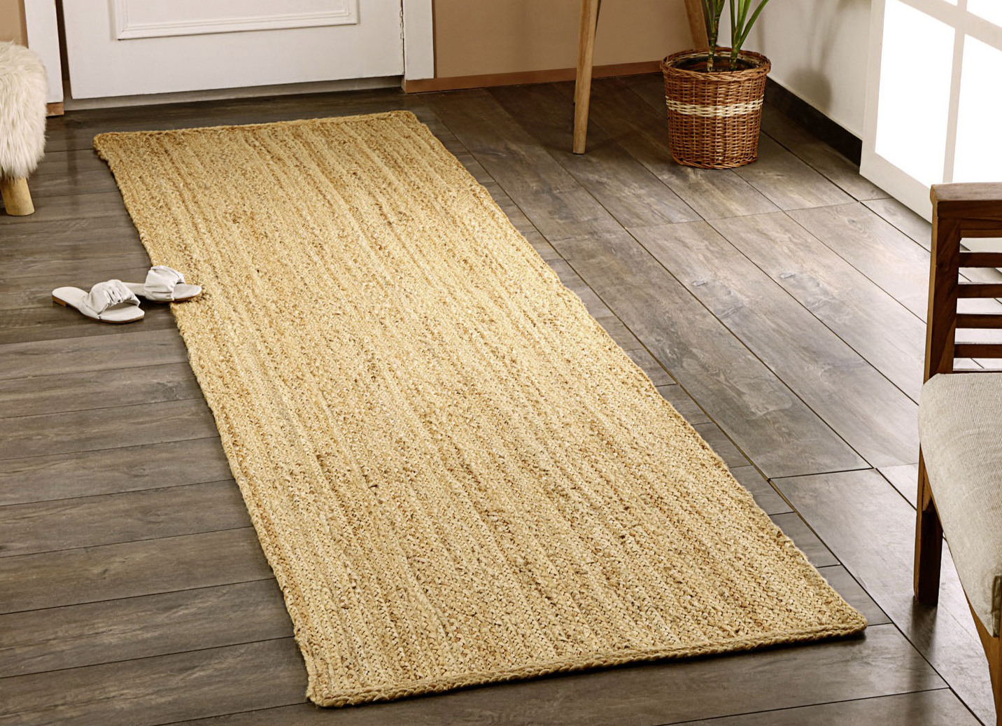 Teppiche und Brücken aus Jute