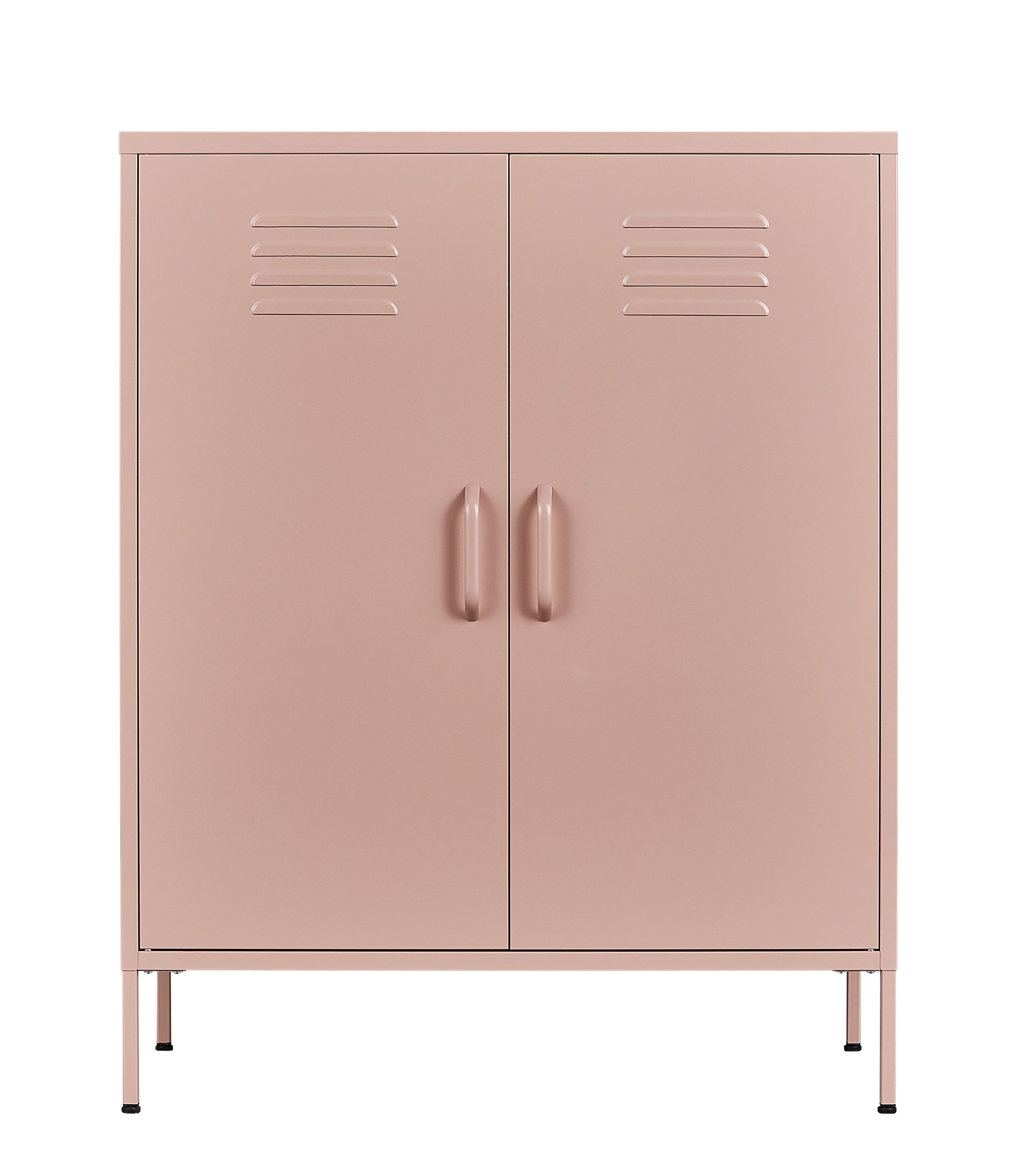 Kommode Metall KLAUS 80 x 101 cm taupe