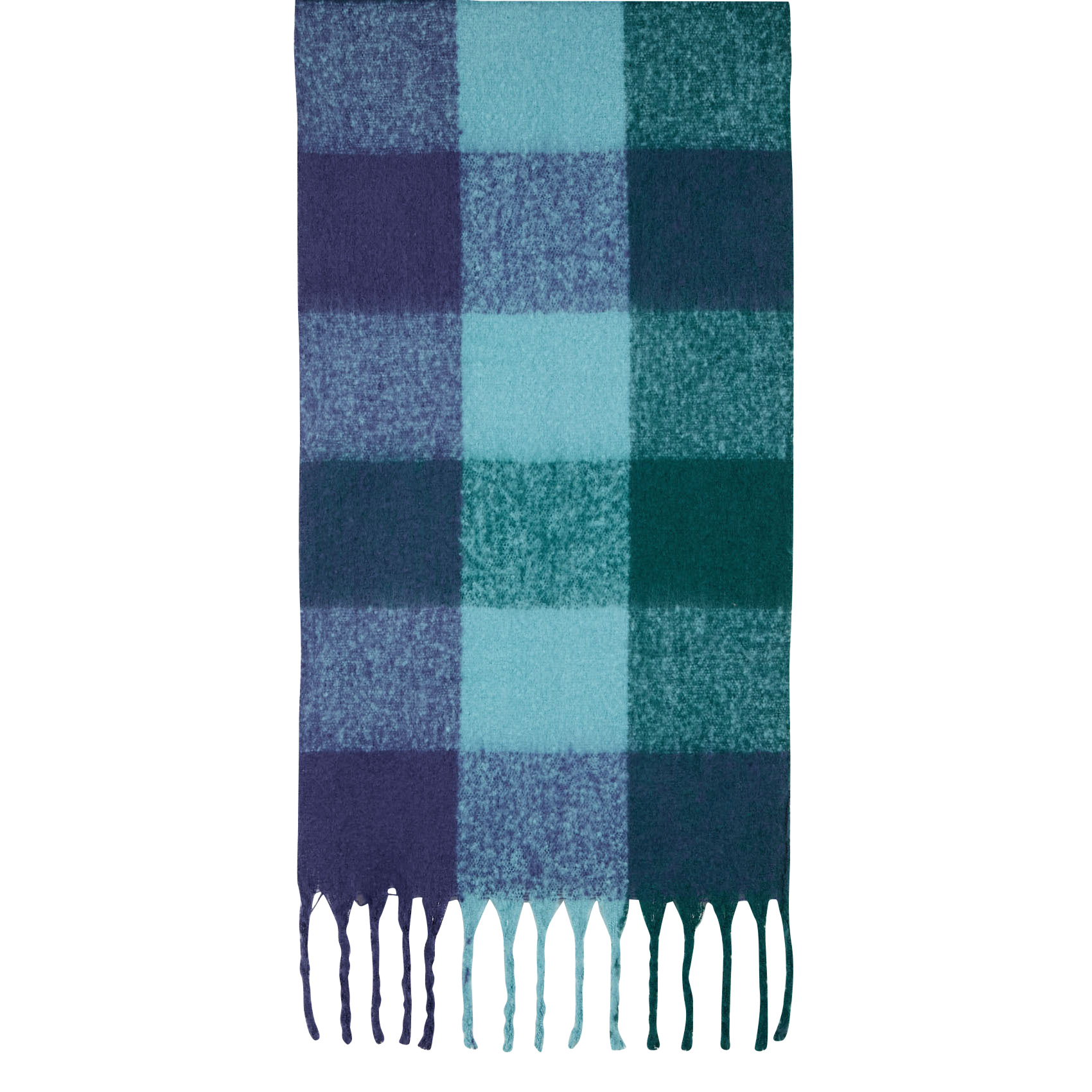 Echarpe à carreaux | Bleu
