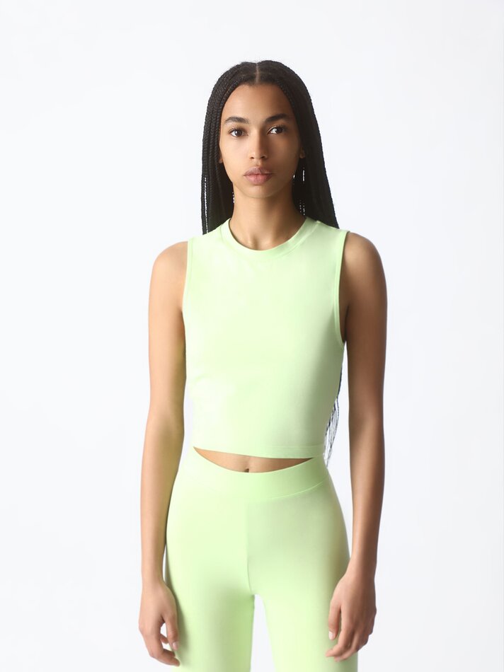 Blusa sem mangas - Verde claro