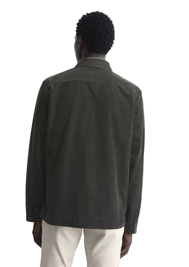 Marc O’Polo Overshirt with bowling collar, bott Broken graphite