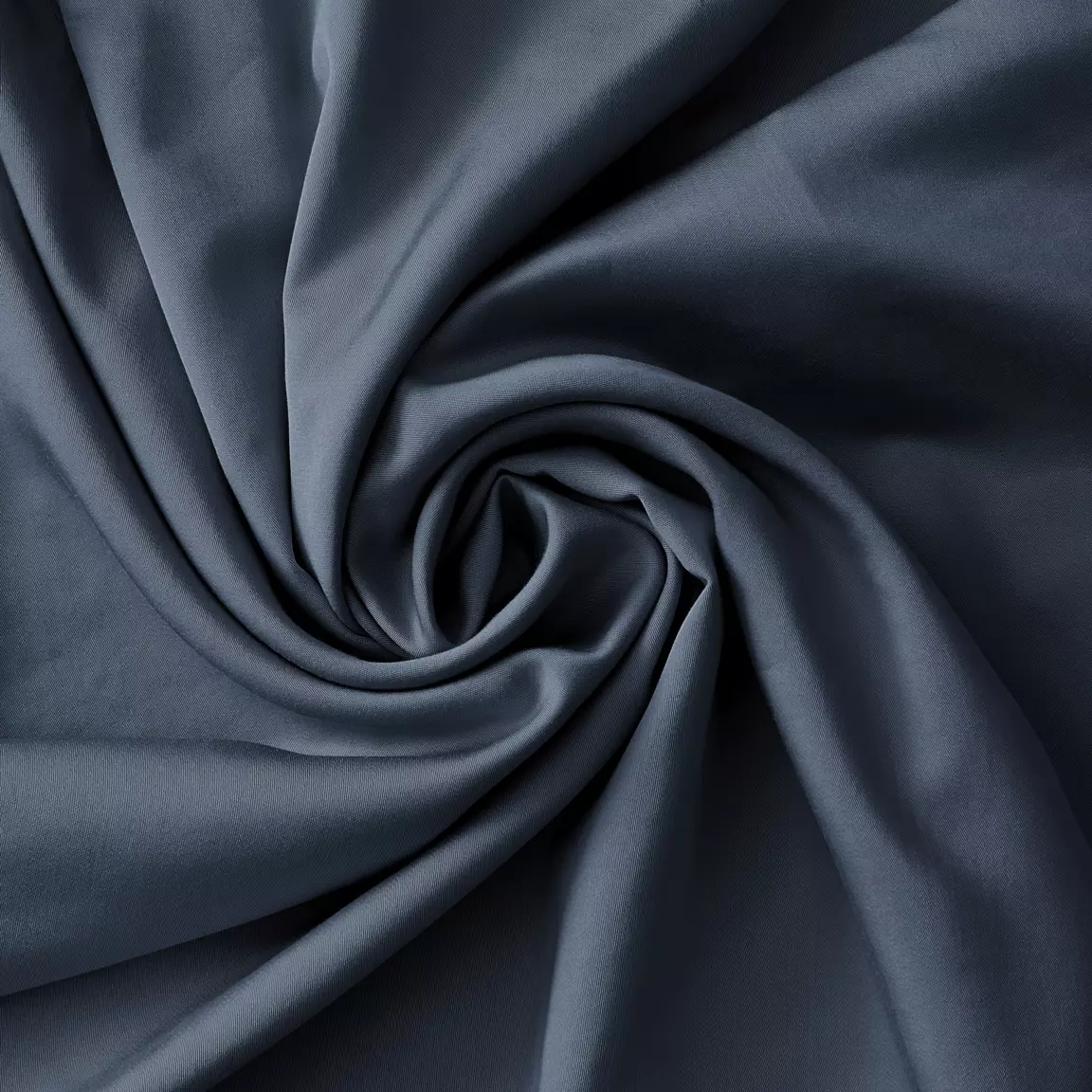 Taie de traversin satin de bambou (L185 cm) Salomé Bleu minuit