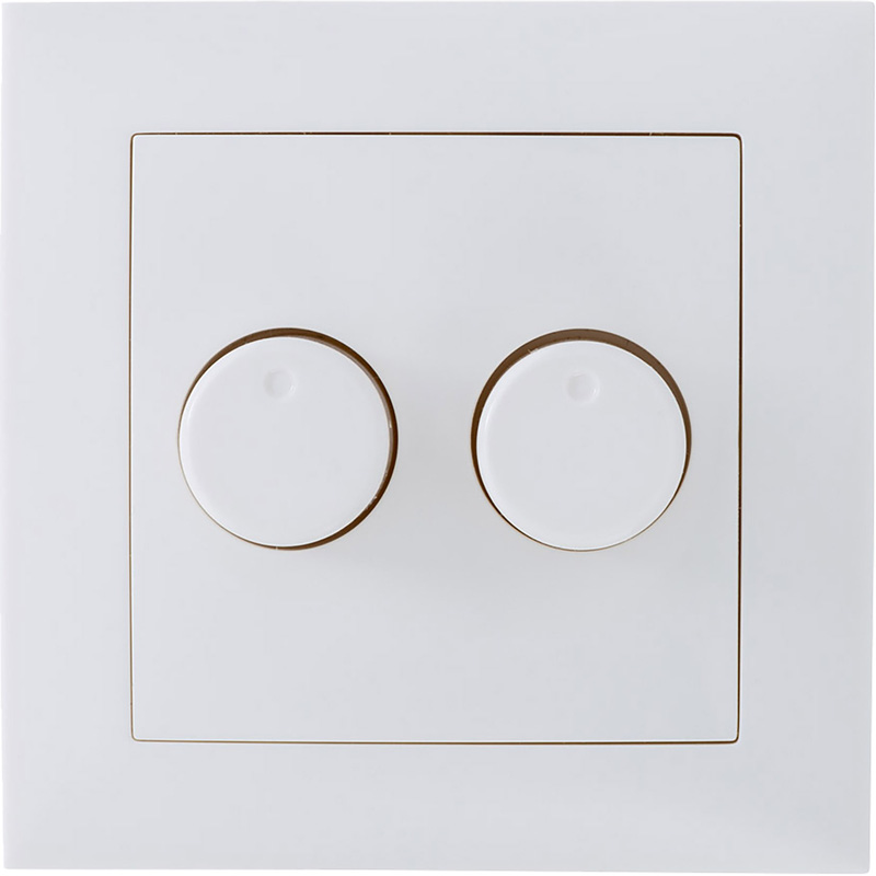 Eco-Dim Duo dimmerknop Wit (RAL 9010)
