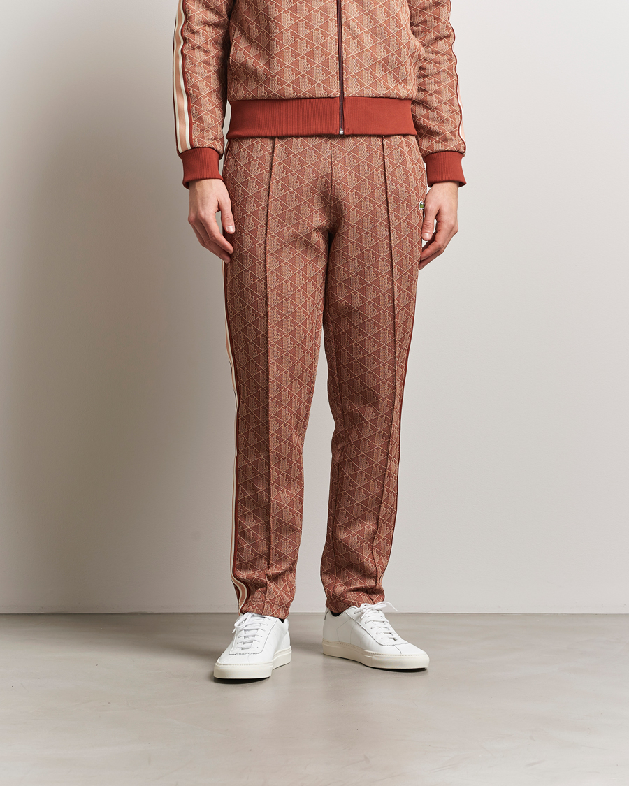 Lacoste Monogram Track Pants Iberis/Latte