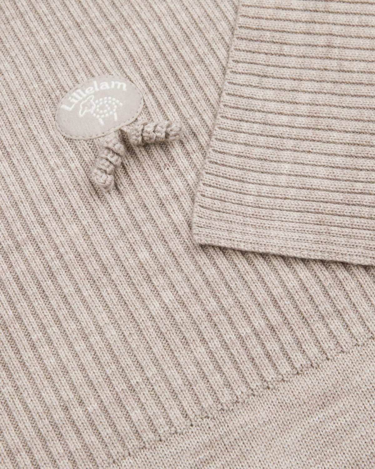 Babyteppe Ull – 100% Merino, 95×75 – Baby Natur