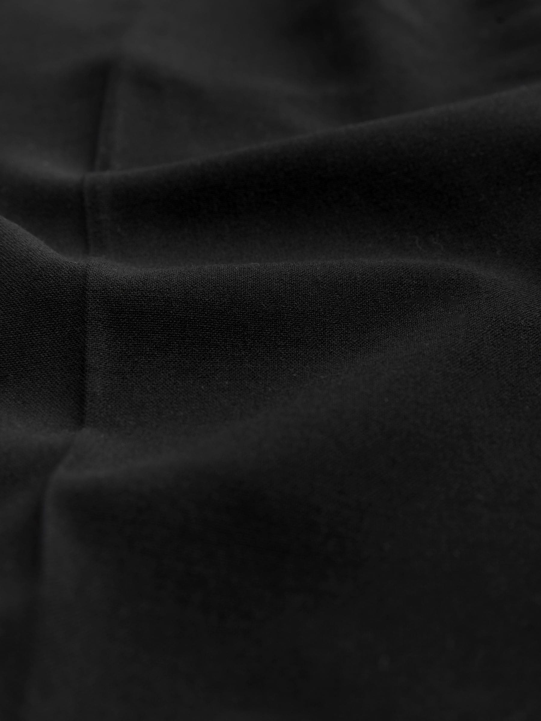 Zwart - Nauwsluitende, op maat gemaakte broek van wol