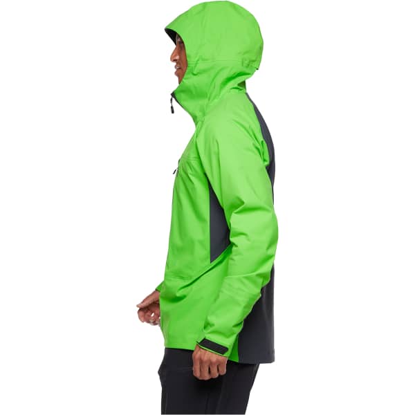 Veste ski de randonnée BLACK DIAMOND M DAWN PATROL HYBRID SHELL VIBRANT GREEN