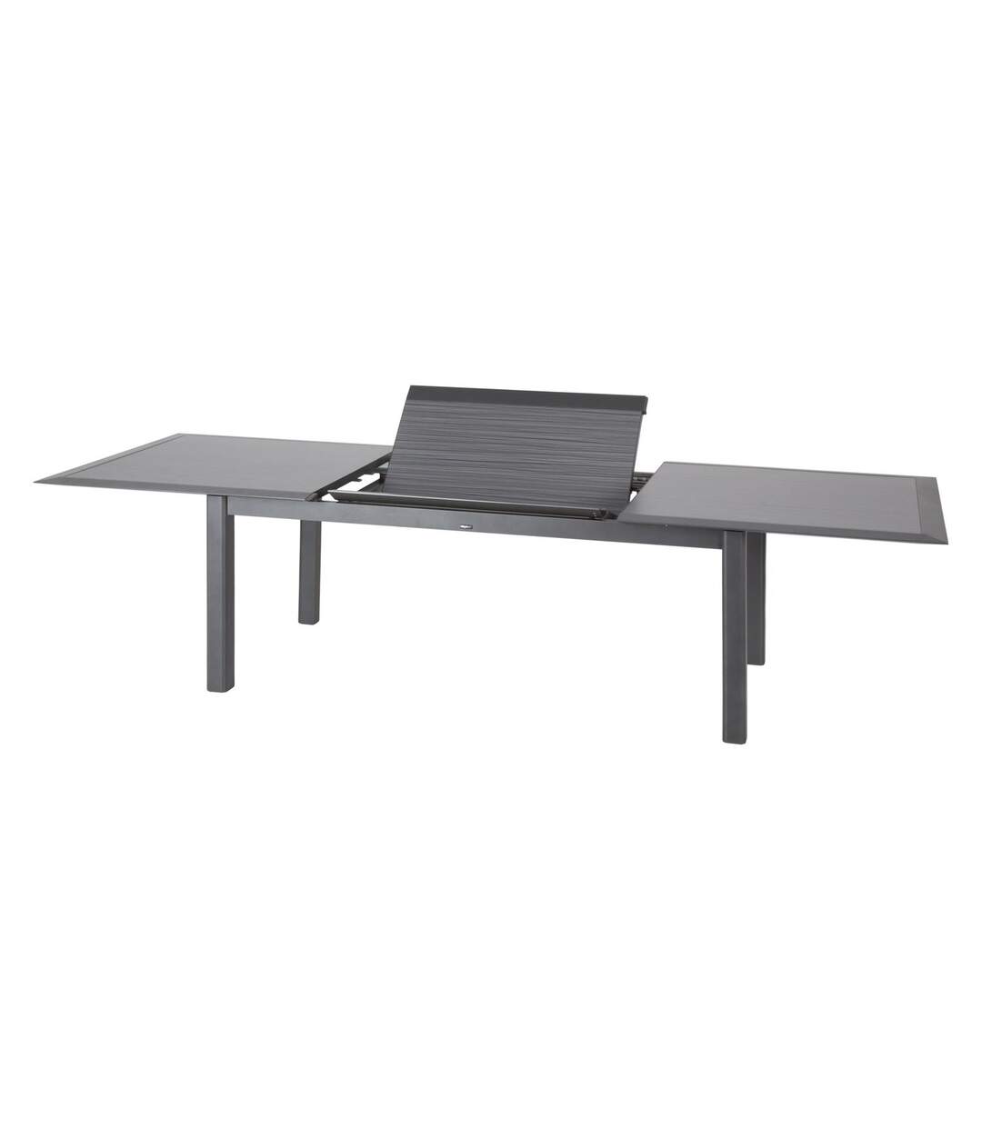 Table de jardin extensible 12 Personnes Allure - L. 216/316 cm - Gris rayé et graphite
