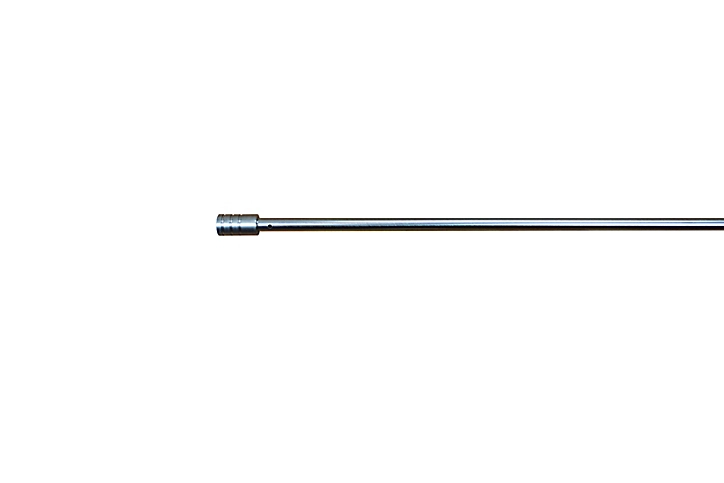 Kit barre de rideau GoodHome embout bouchon 50/80 Dokos Nickel