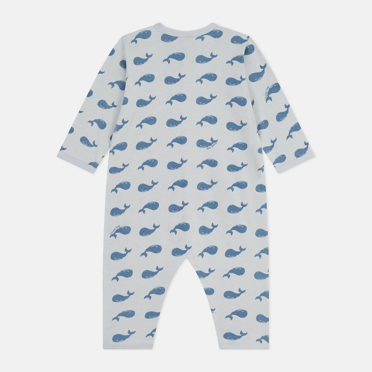 PETIT BATEAU<br>Pijama de bebê sem pés em algodão com estampa animal